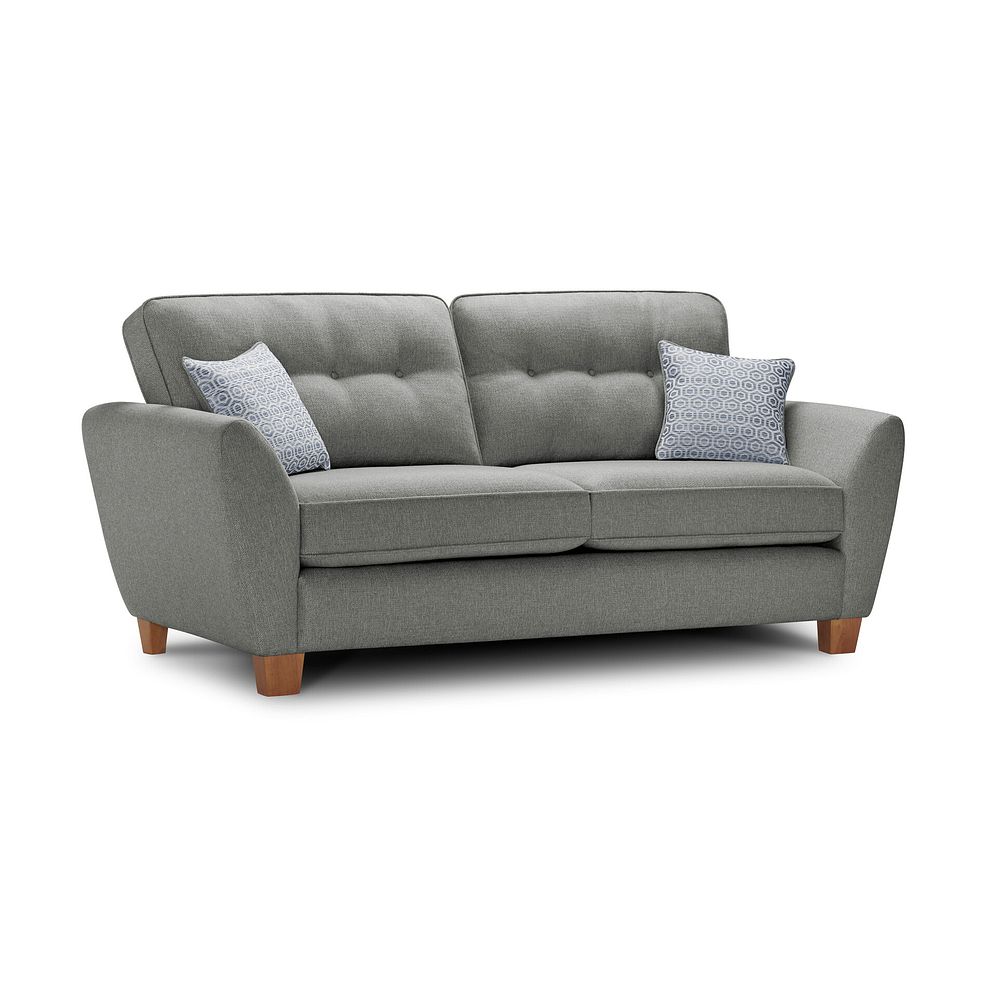 Inca 3 Seater Sofa in Christy Collection Grey Fabric