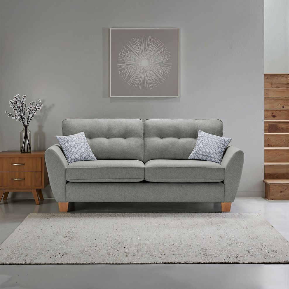Inca 3 Seater Sofa in Christy Collection Grey Fabric 1