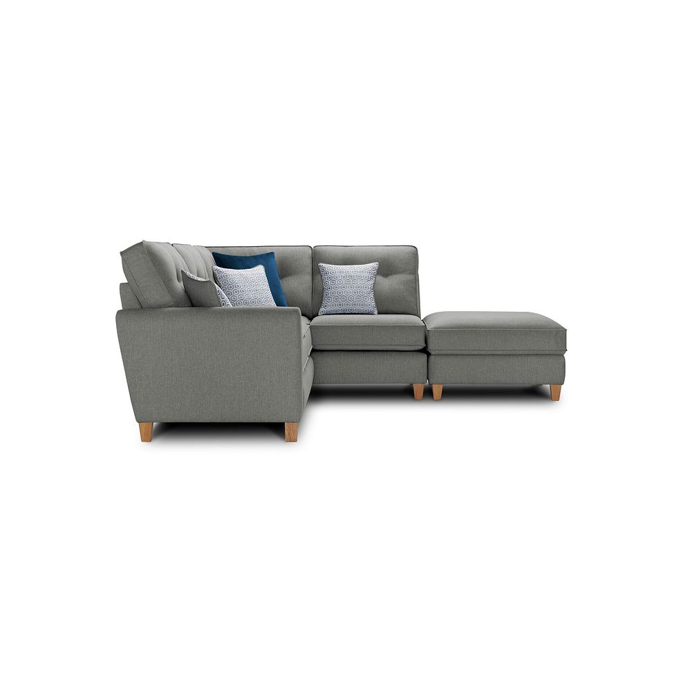 Inca Left Hand Corner Chaise Sofa in Christy Collection Grey Fabric 3