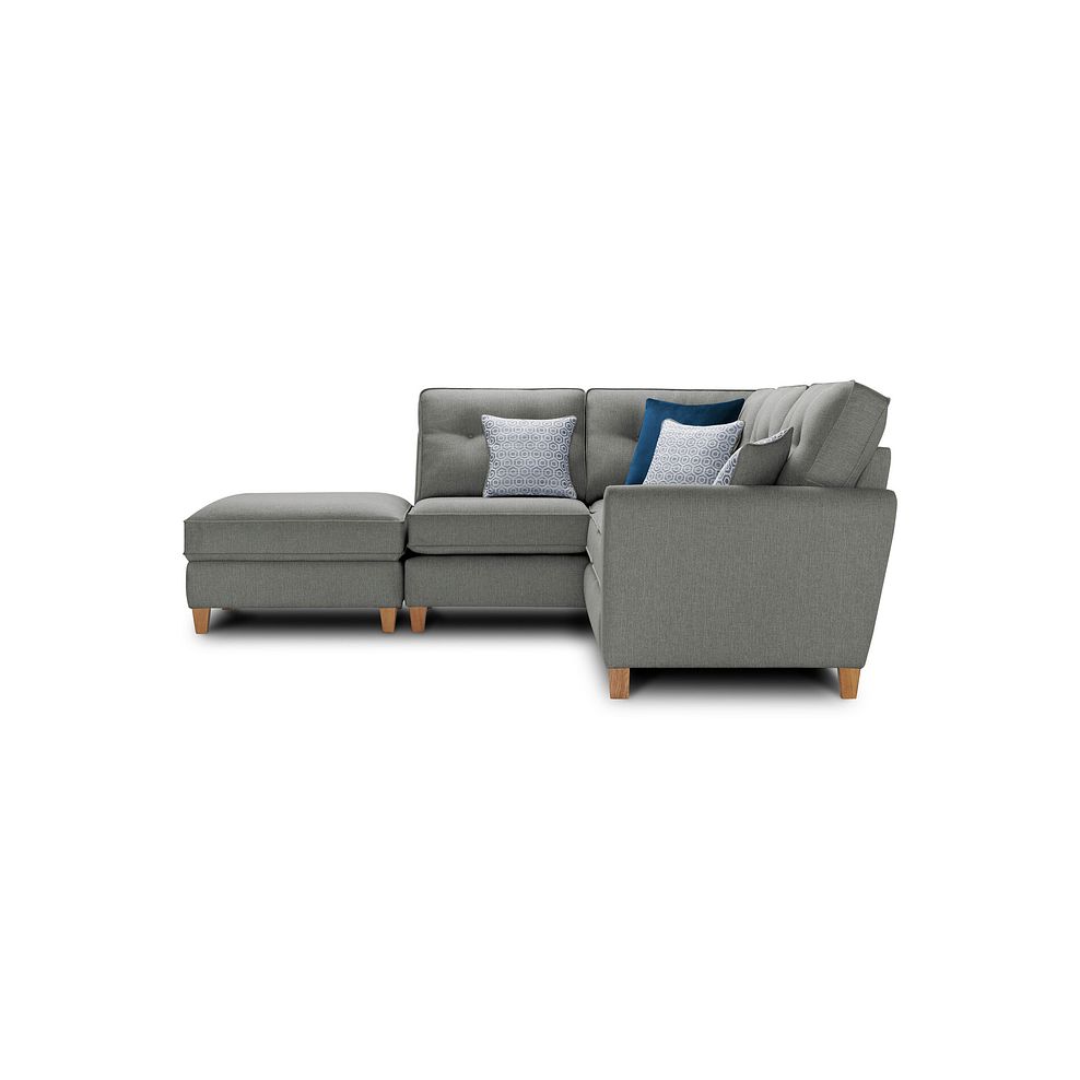 Inca Right Hand Corner Chaise Sofa in Christy Collection Grey Fabric 3