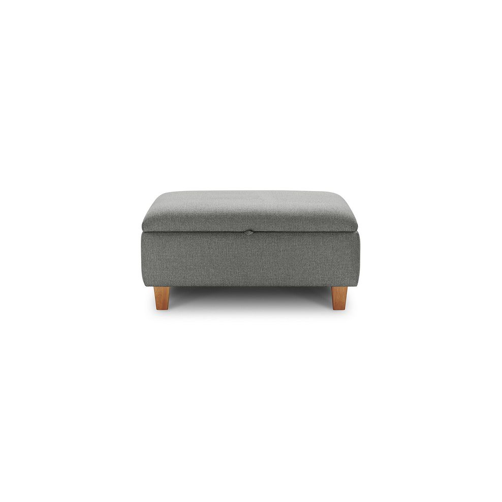 Inca Storage Footstool in Christy Collection Grey Fabric 2