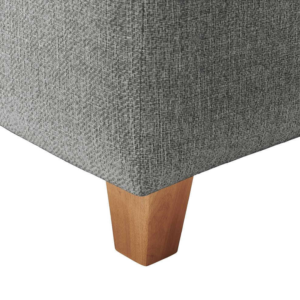 Inca Storage Footstool in Christy Collection Grey Fabric 5