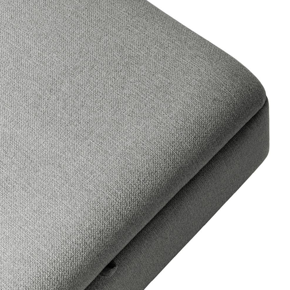 Inca Storage Footstool in Christy Collection Grey Fabric 6