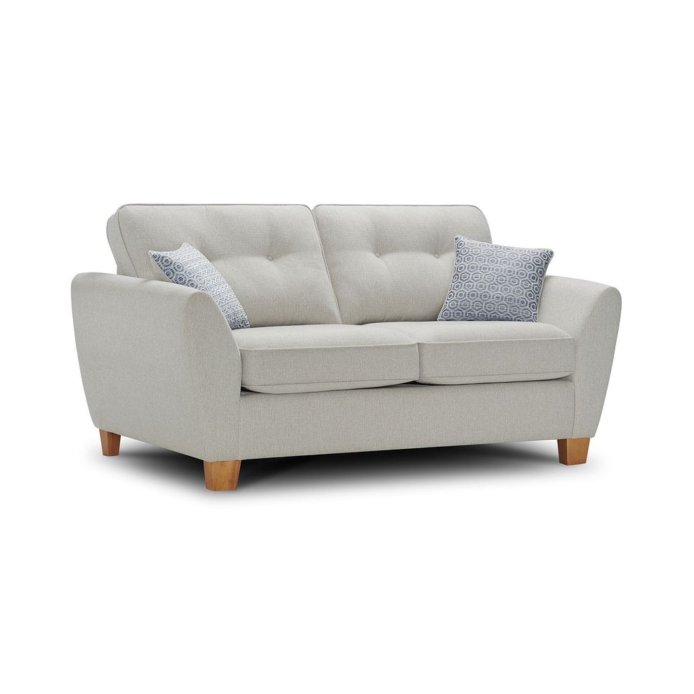 Inca 2 Seater Sofa Bed in Christy Collection Silver Fabric 5