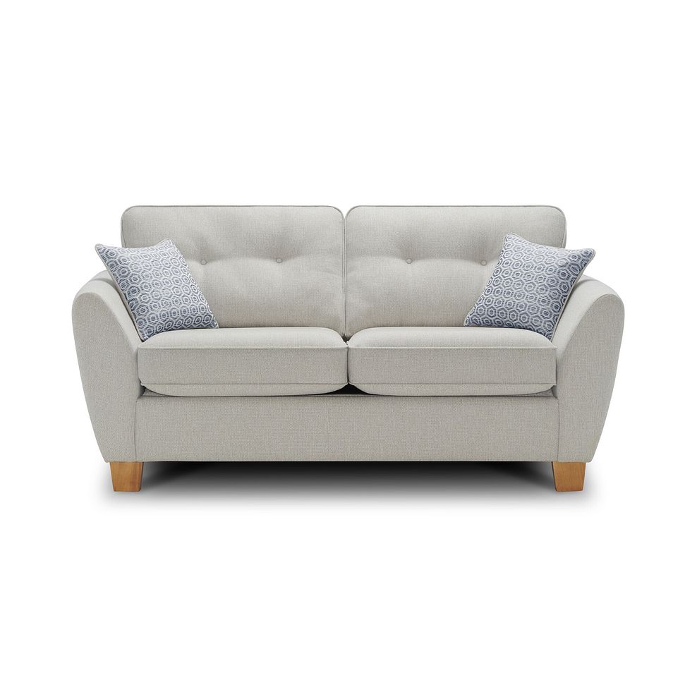 Inca 2 Seater Sofa Bed in Christy Collection Silver Fabric 6