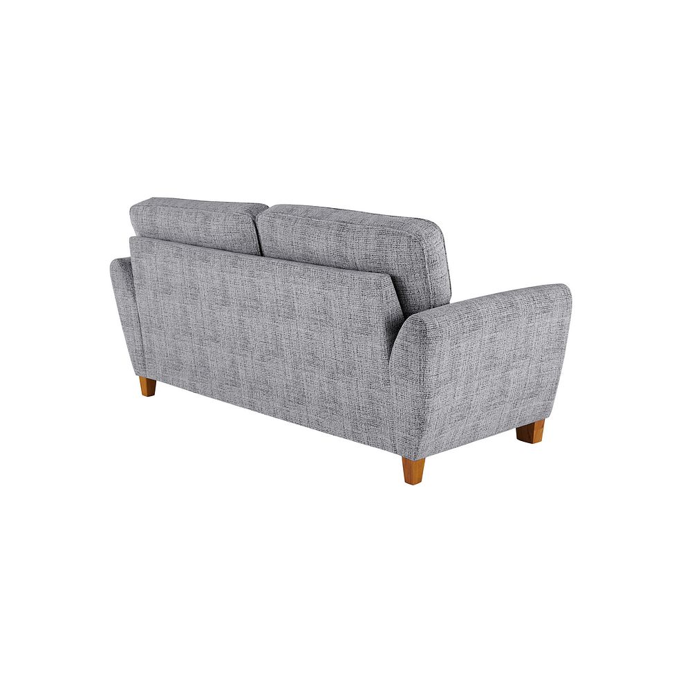 Inca 3 Seater Sofa in May Collection Silver fabric 3