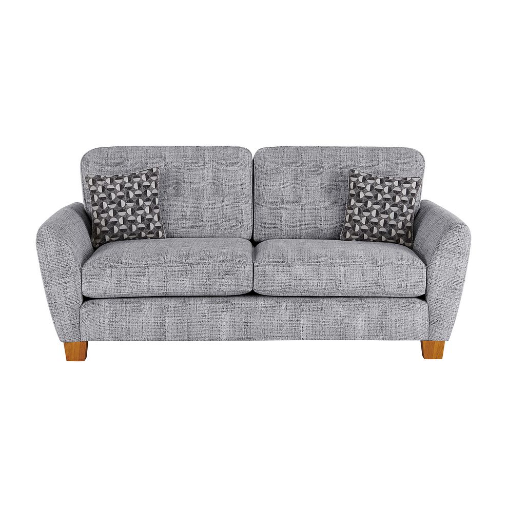 Inca 3 Seater Sofa in May Collection Silver fabric 2