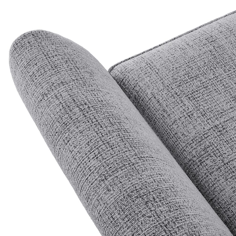 Inca 3 Seater Sofa in May Collection Silver fabric Thumbnail 5