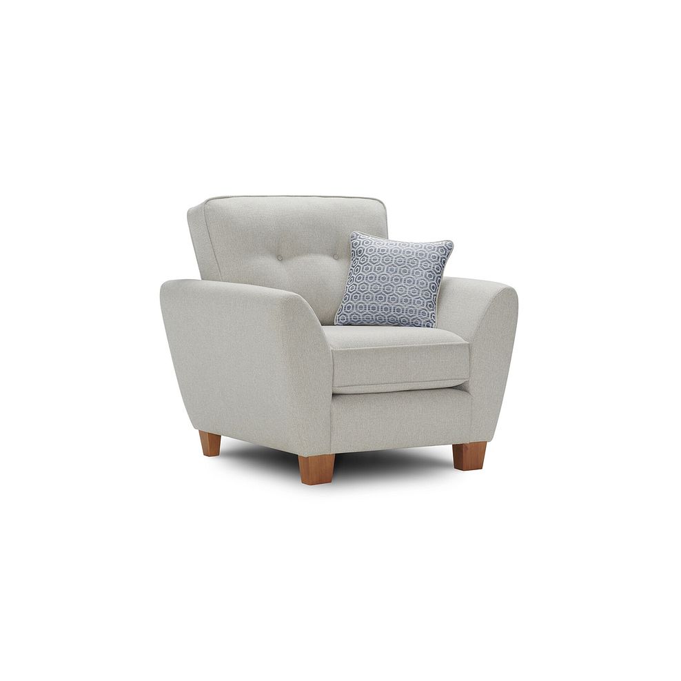 Inca Armchair in Christy Collection Silver Fabric 2