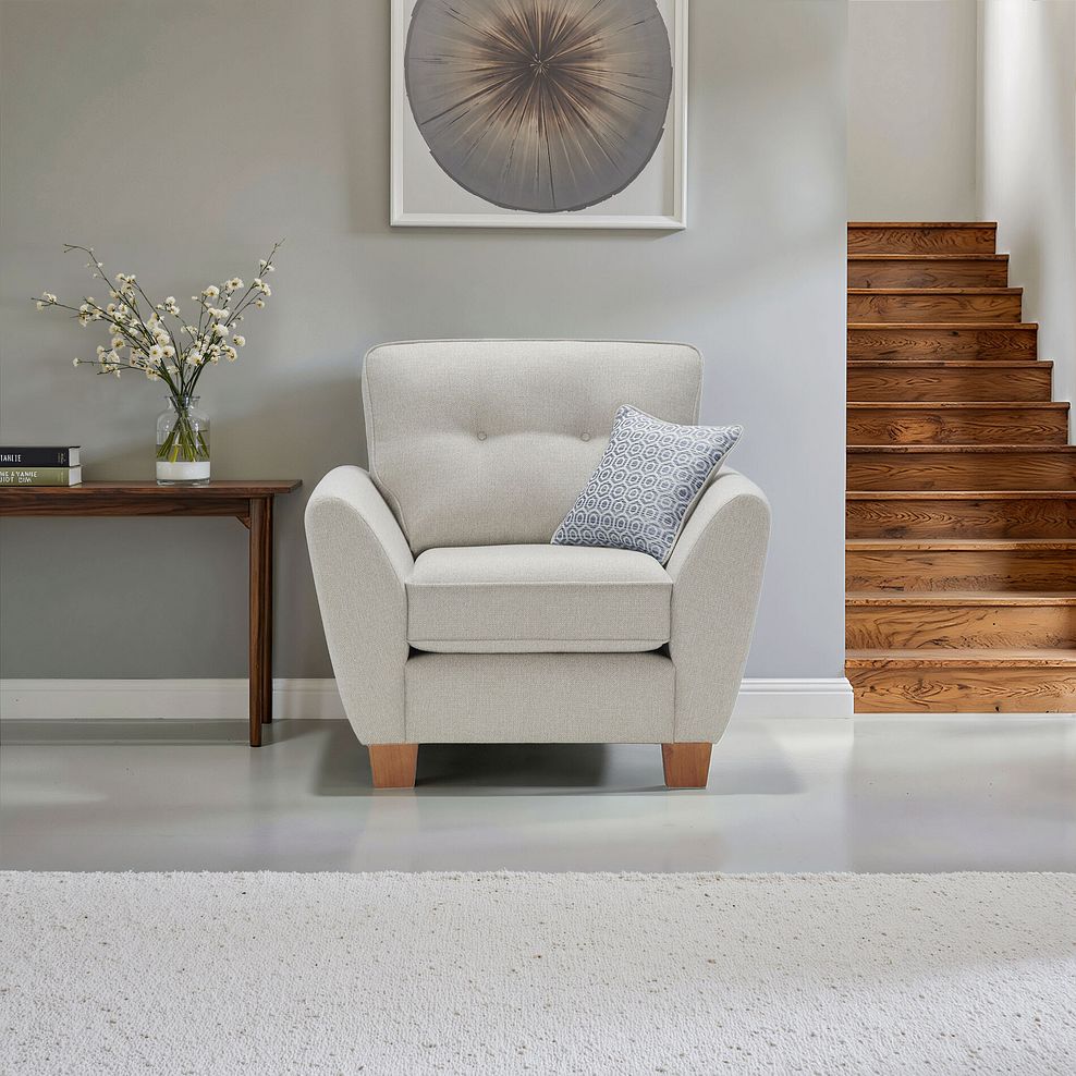 Inca Armchair in Christy Collection Silver Fabric 13