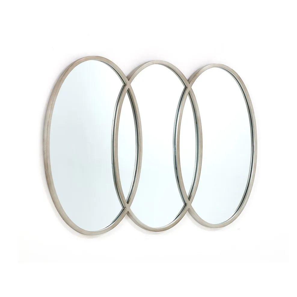 Natalie Metal Wall Mirror - Silver 3