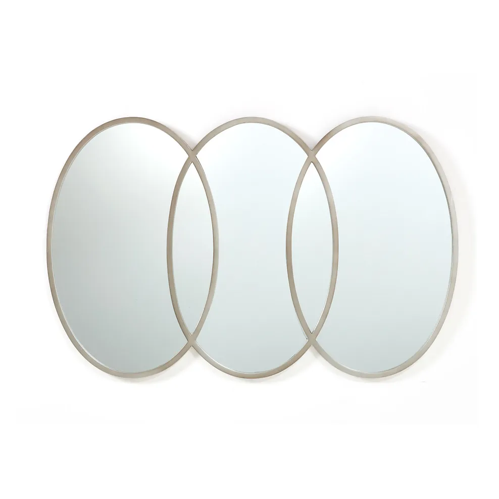 Natalie Metal Wall Mirror - Silver 2