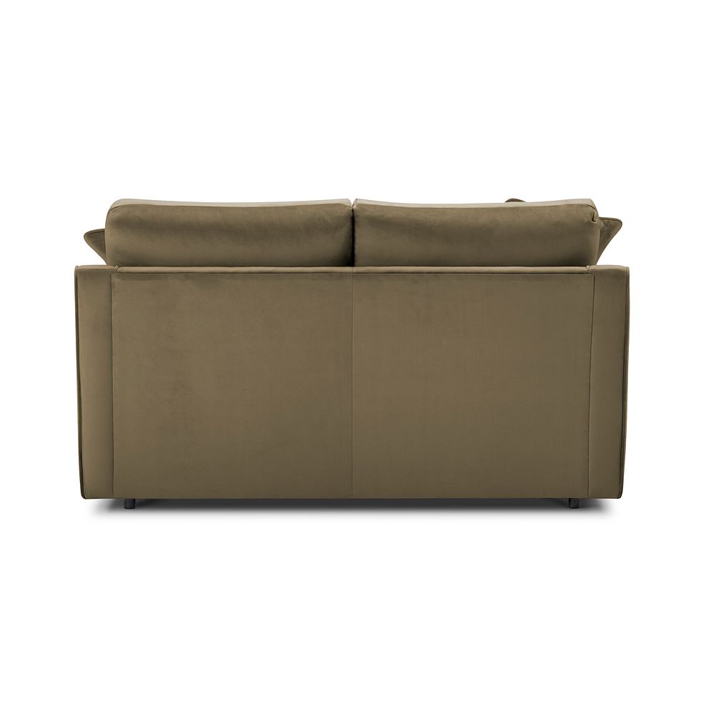 Isabella 2 Seater Sofa in Festival Khaki Fabric with Olive Scatter Cushions 5