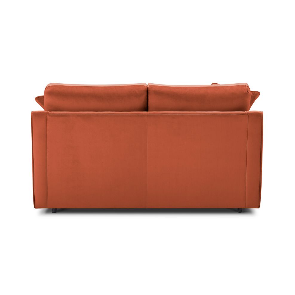 Isabella 2 Seater Sofa in Festival Marmalade Fabric with Rust Scatter Cushions 5