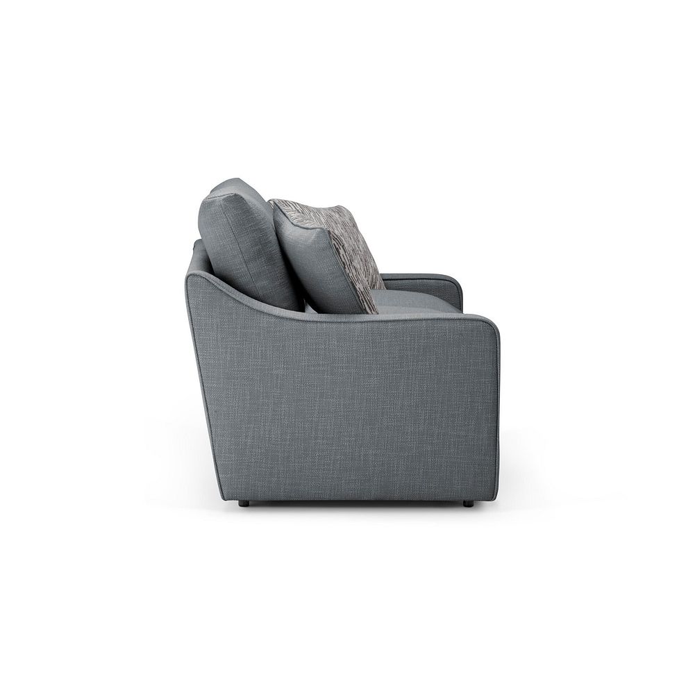 Isabella 2 Seater Sofa in Polly Charcoal Fabric with Natural Scatter Cushions 3