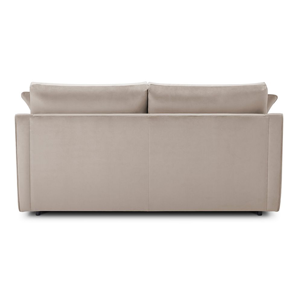 Isabella 3 Seater Sofa in Festival Mink Fabric with Natural Scatter Cushions 5