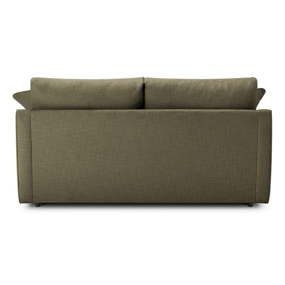 Isabella 3 Seater Sofa in Polly Olive Fabric with Olive Scatter Cushions 5