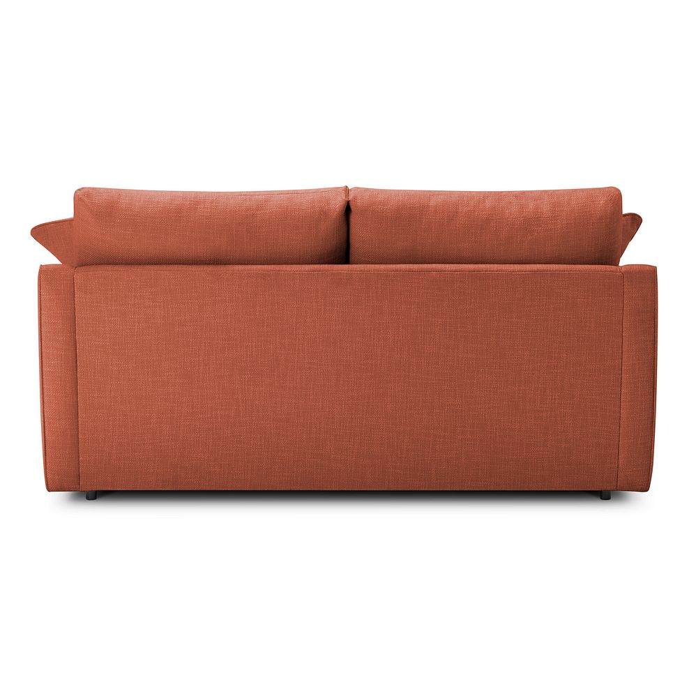 Isabella 3 Seater Sofa in Polly Rust Fabric with Rust Scatter Cushions 5