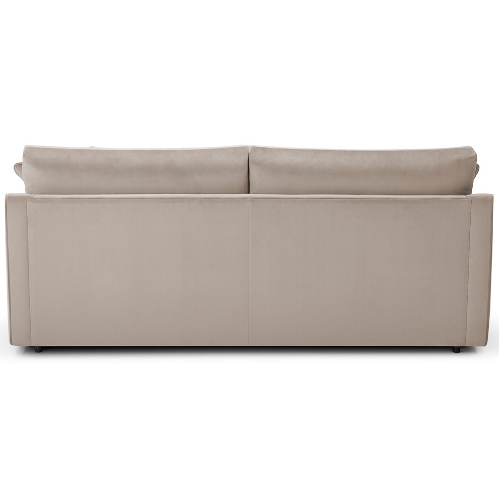 Isabella 4 Seater Sofa in Festival Mink Fabric with Natural Scatter Cushions 5