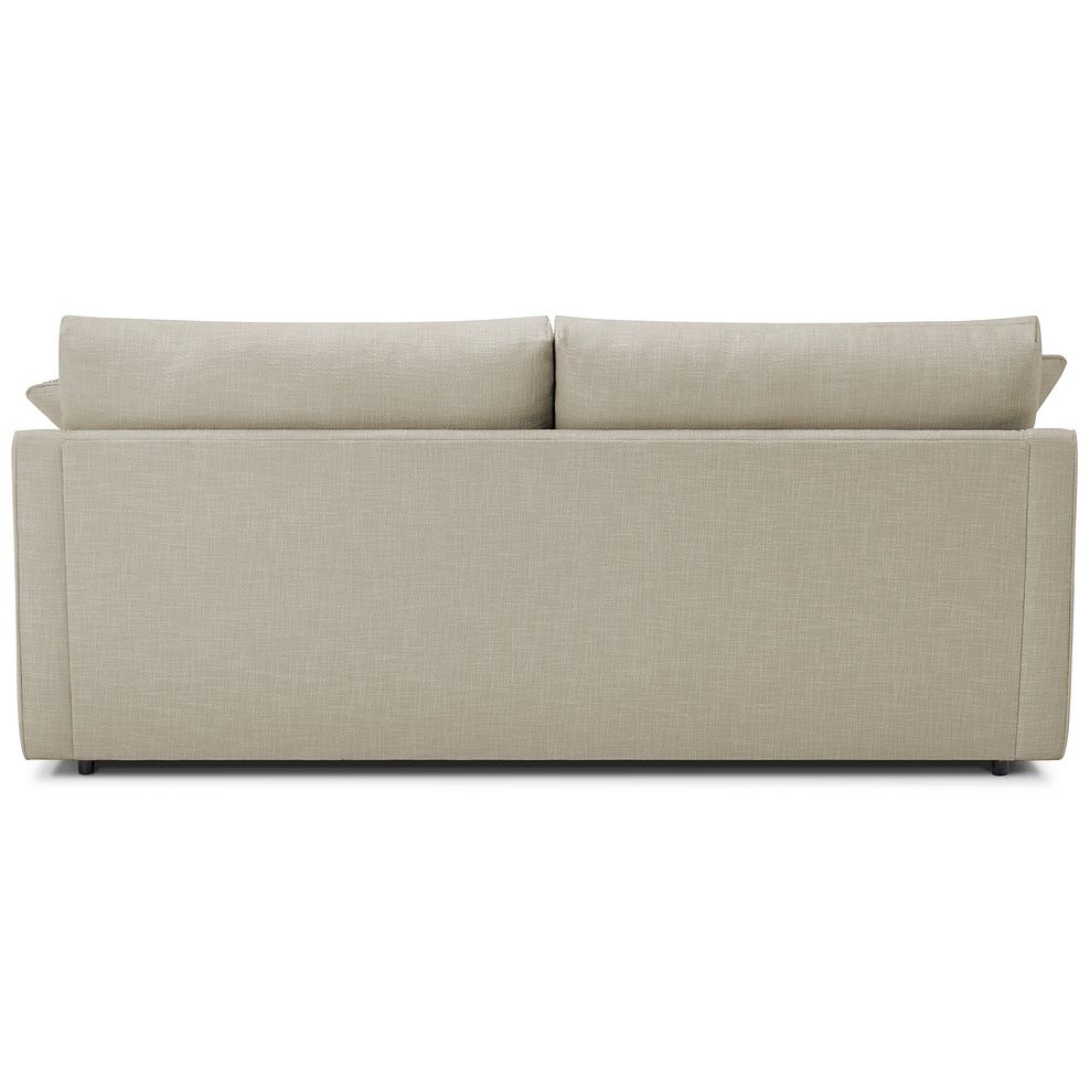 Isabella 4 Seater Sofa in Polly Mocha Fabric with Natural Scatter Cushions 5
