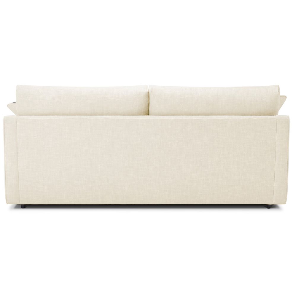 Isabella 4 Seater Sofa in Polly Natural Fabric with Natural Scatter Cushions 5