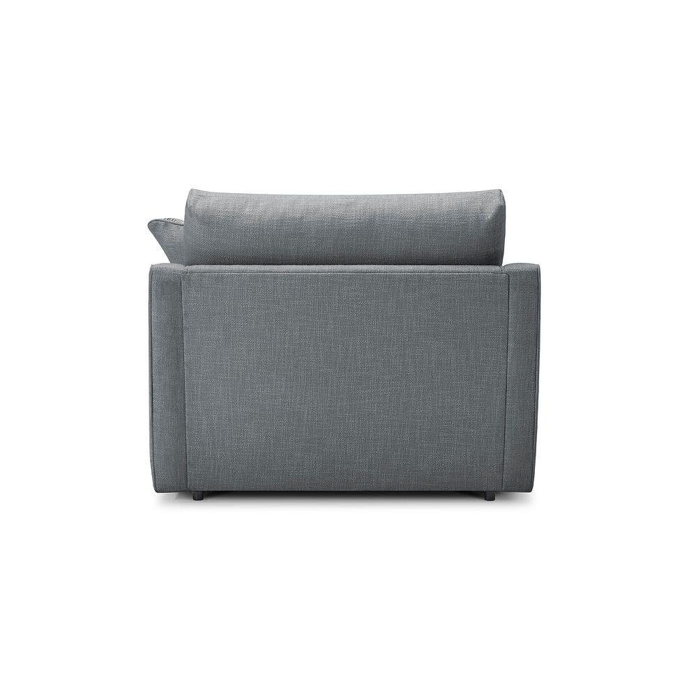 Isabella Loveseat in Polly Charcoal Fabric with Natural Scatter Cushion 5