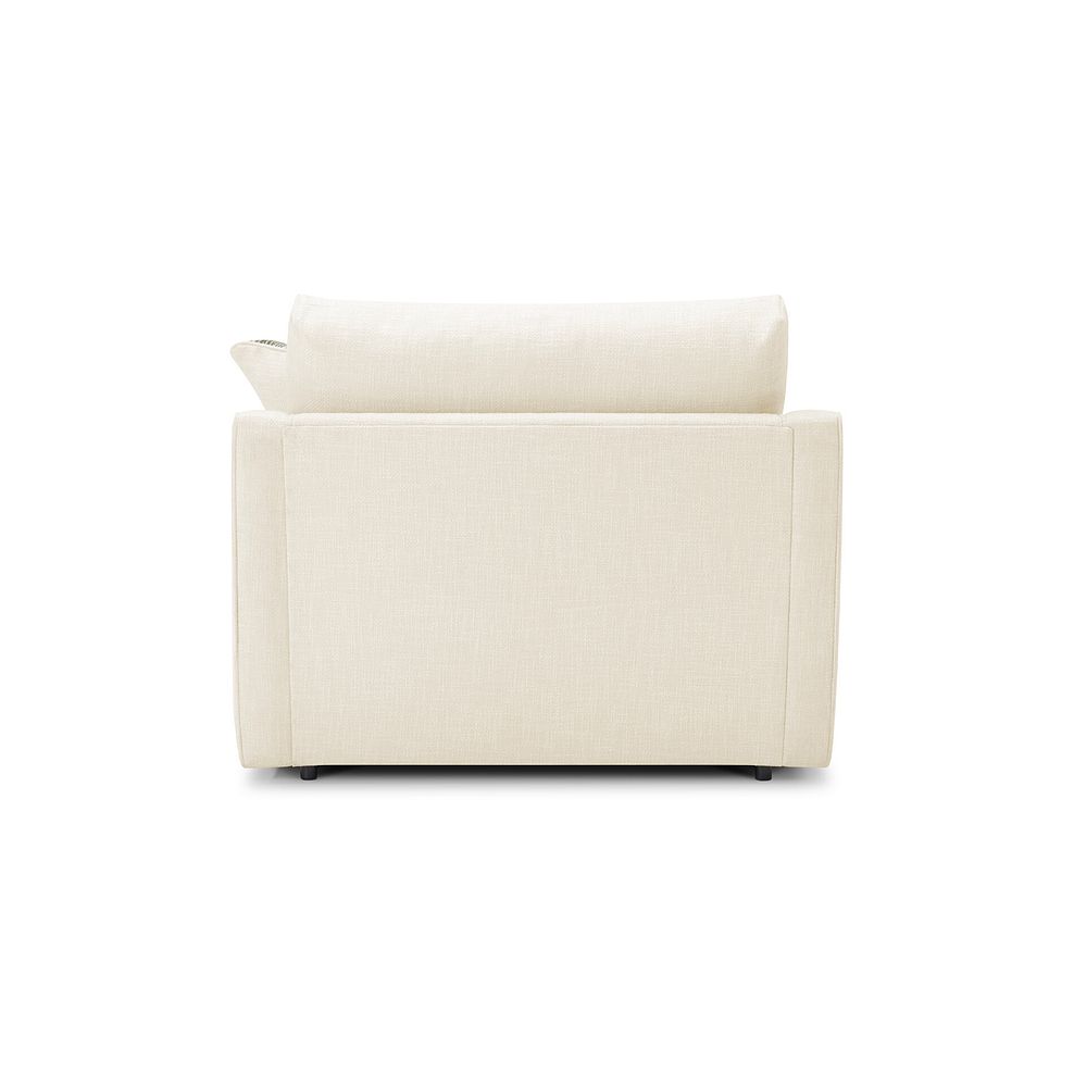 Isabella Loveseat in Polly Natural Fabric with Olive Scatter Cushion 5