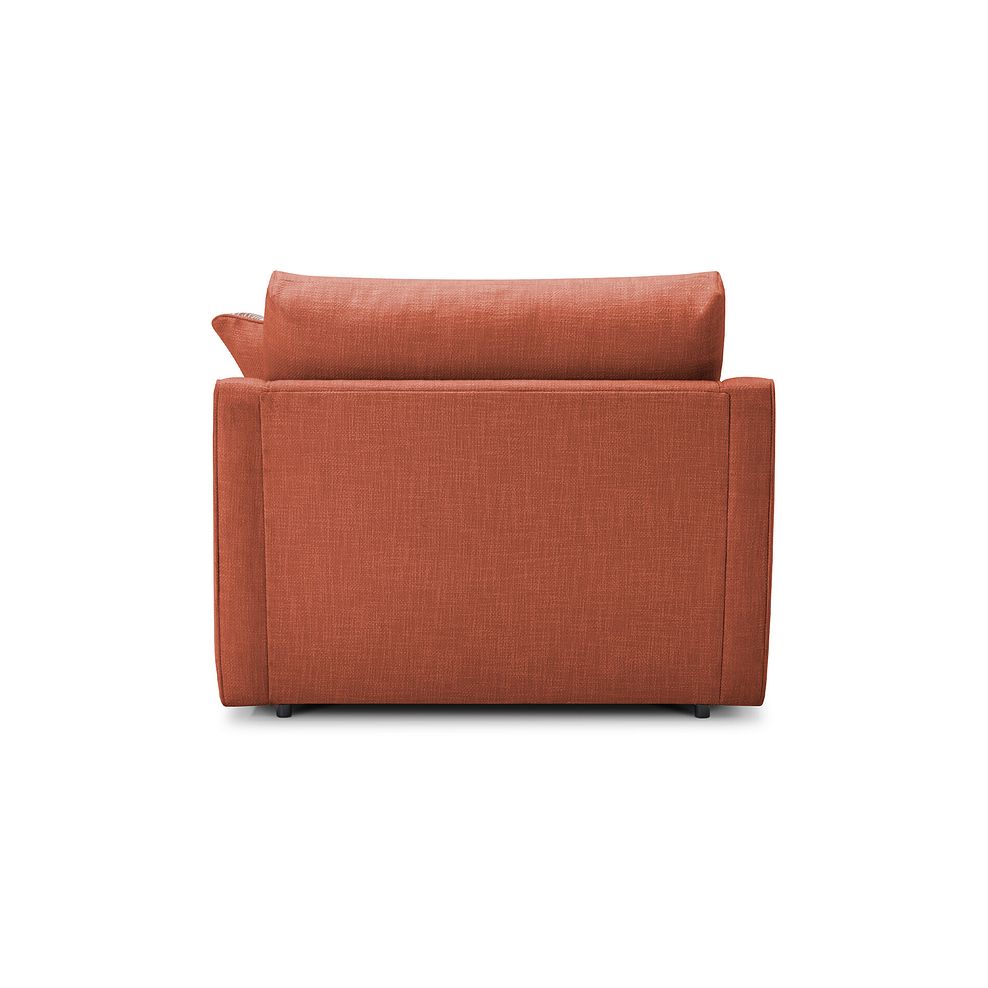 Isabella Loveseat in Polly Rust Fabric with Rust Scatter Cushion 5