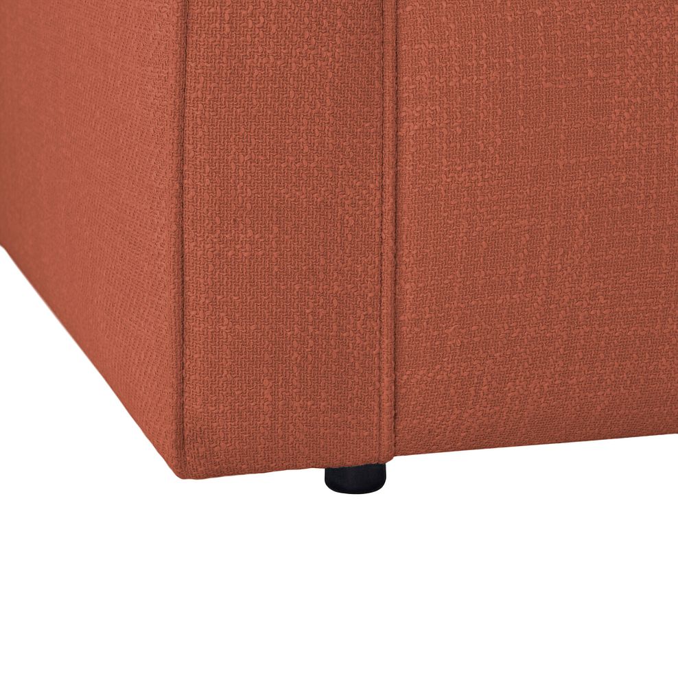 Isabella Loveseat in Polly Rust Fabric with Rust Scatter Cushion 6