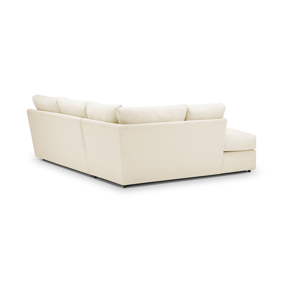 Isabella Right Hand Corner Chaise Sofa in Polly Natural Fabric with Natural Scatter Cushions 2