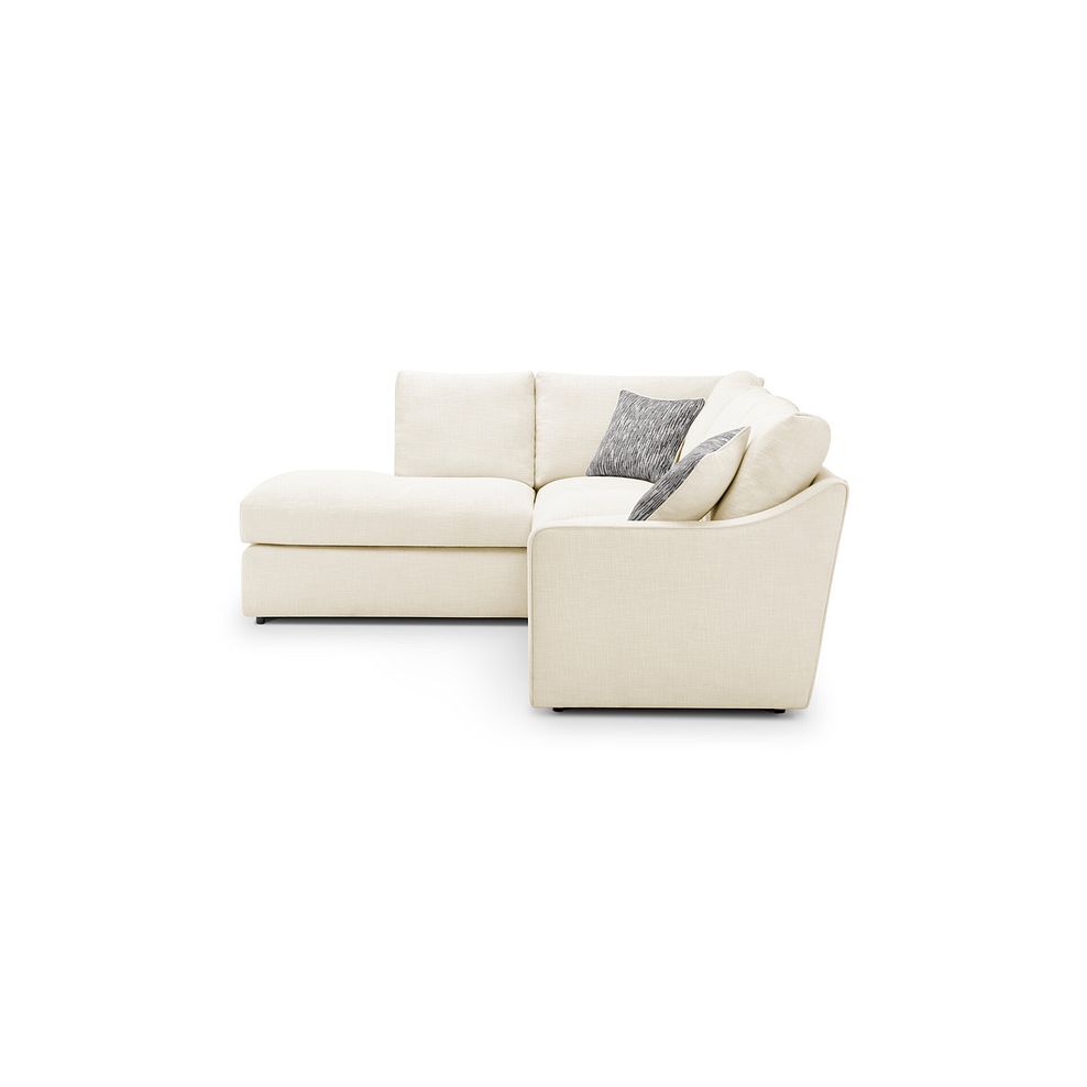 Isabella Right Hand Corner Chaise Sofa in Polly Natural Fabric with Natural Scatter Cushions 4