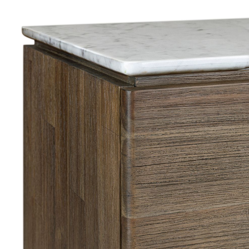 Islington Marble and Dark Acacia 2+3 Chest of Drawers Thumbnail 11