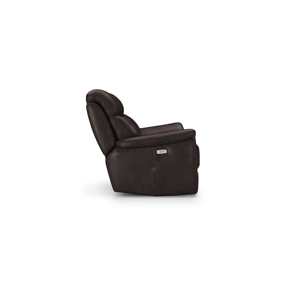 Iver 2 Seater Electric Recliner Sofa in Amara Brown Leather 6