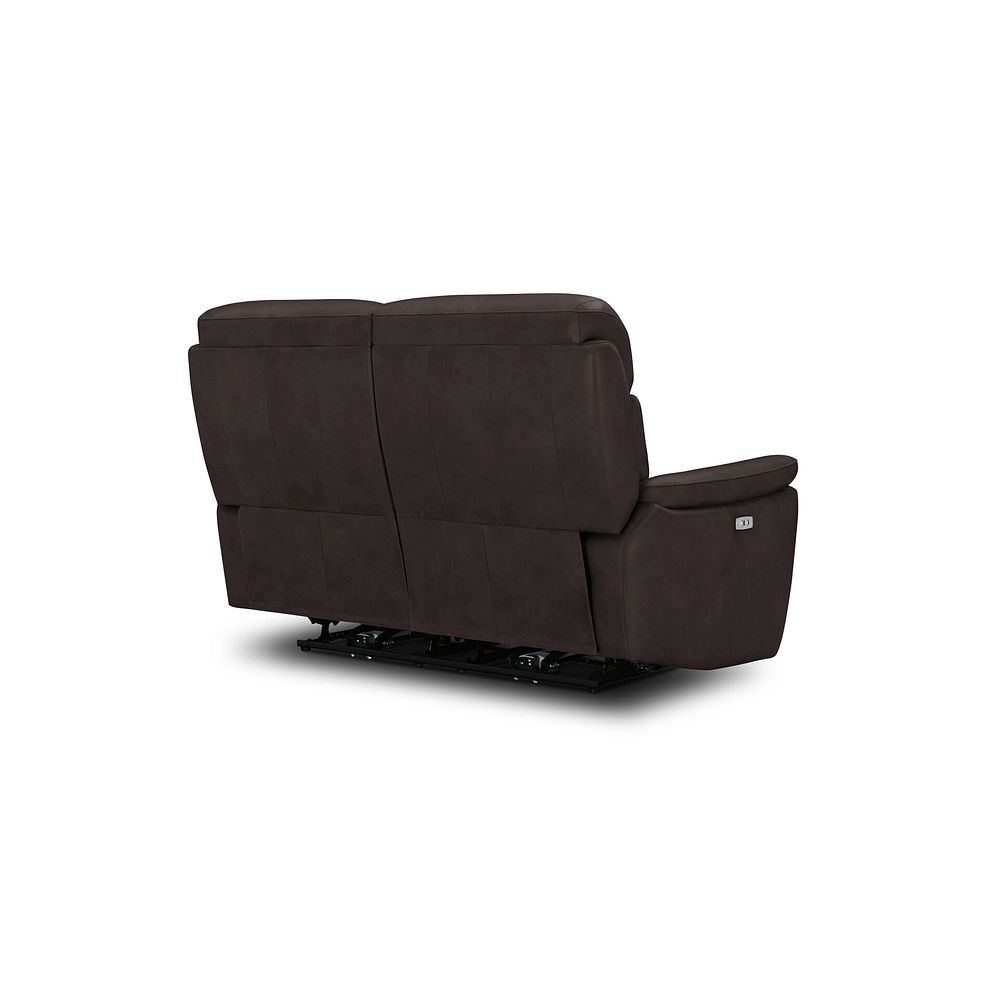 Iver 2 Seater Electric Recliner Sofa in Amara Brown Leather 5