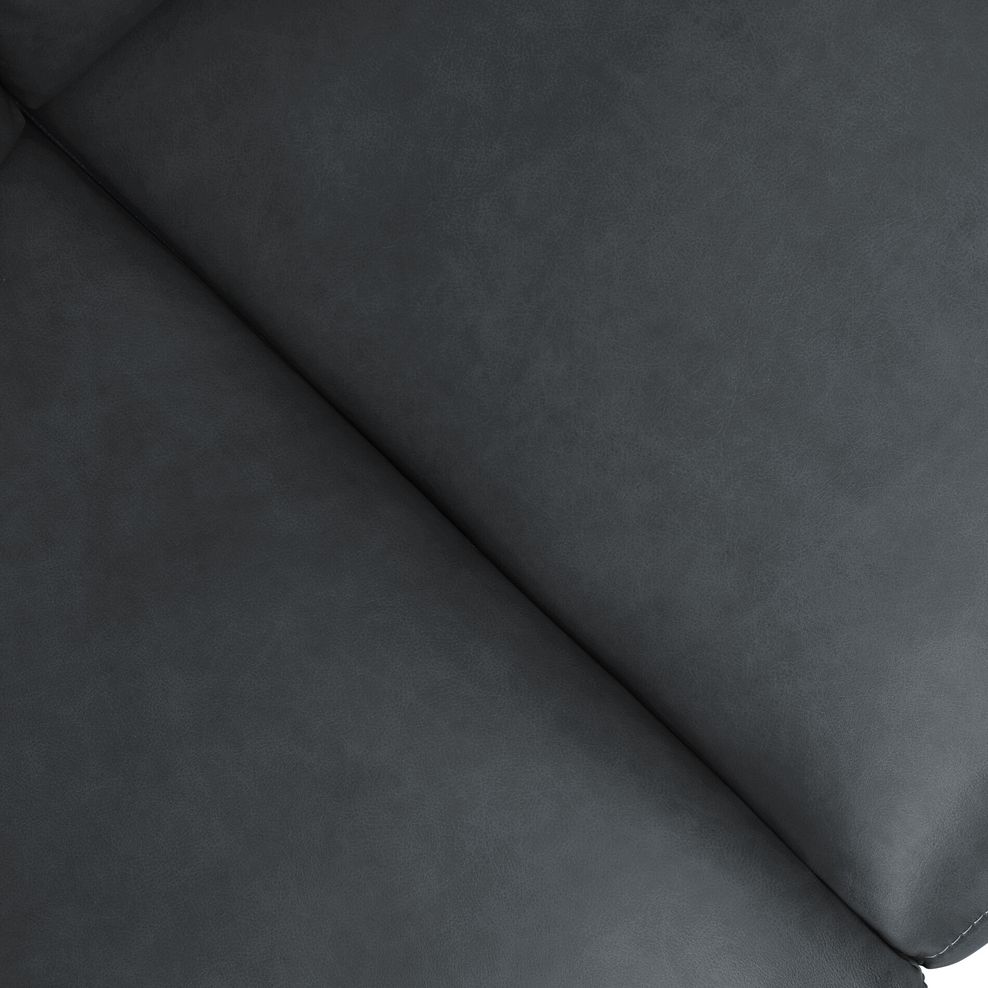 Iver 2 Seater Electric Recliner Sofa in Amara Dark Grey Leather 11