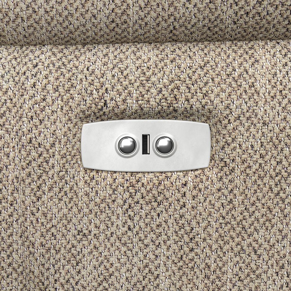 Iver 2 Seater Electric Recliner Sofa in Jetta Beige Fabric 12