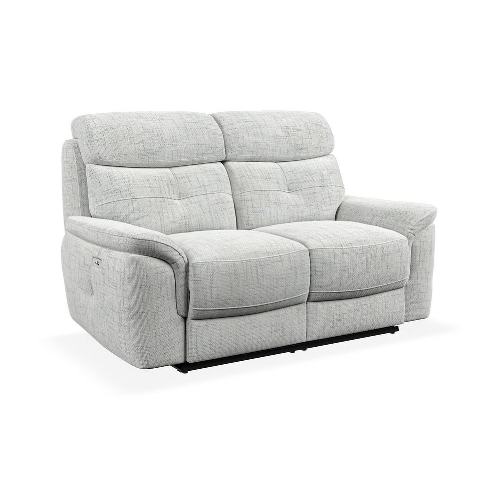 Iver 2 Seater Electric Recliner Sofa in Keswick Dove Grey Fabric 1