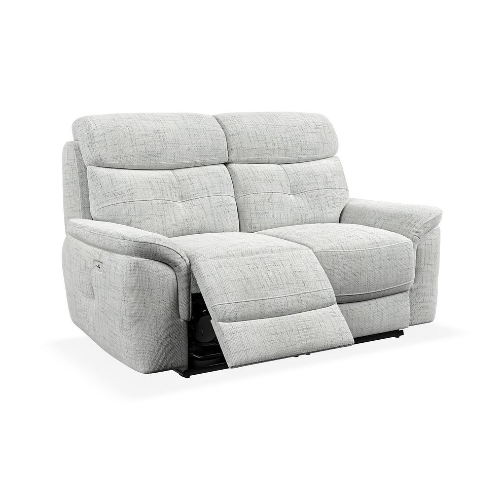 Iver 2 Seater Electric Recliner Sofa in Keswick Dove Grey Fabric 2
