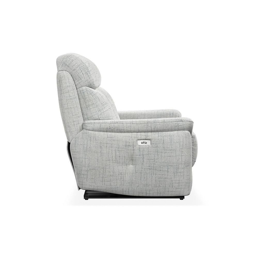 Iver 2 Seater Electric Recliner Sofa in Keswick Dove Grey Fabric 7