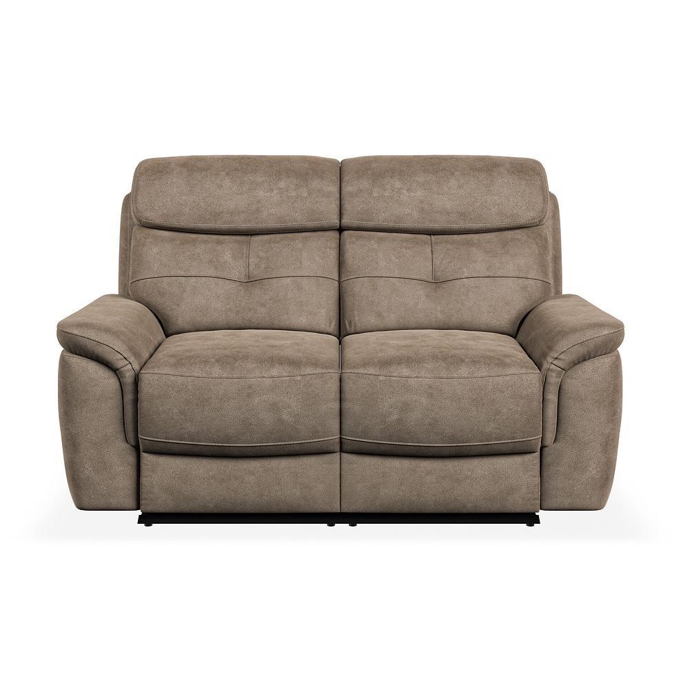 Iver 2 Seater Electric Recliner Sofa in Miller Earth Brown Fabric 5