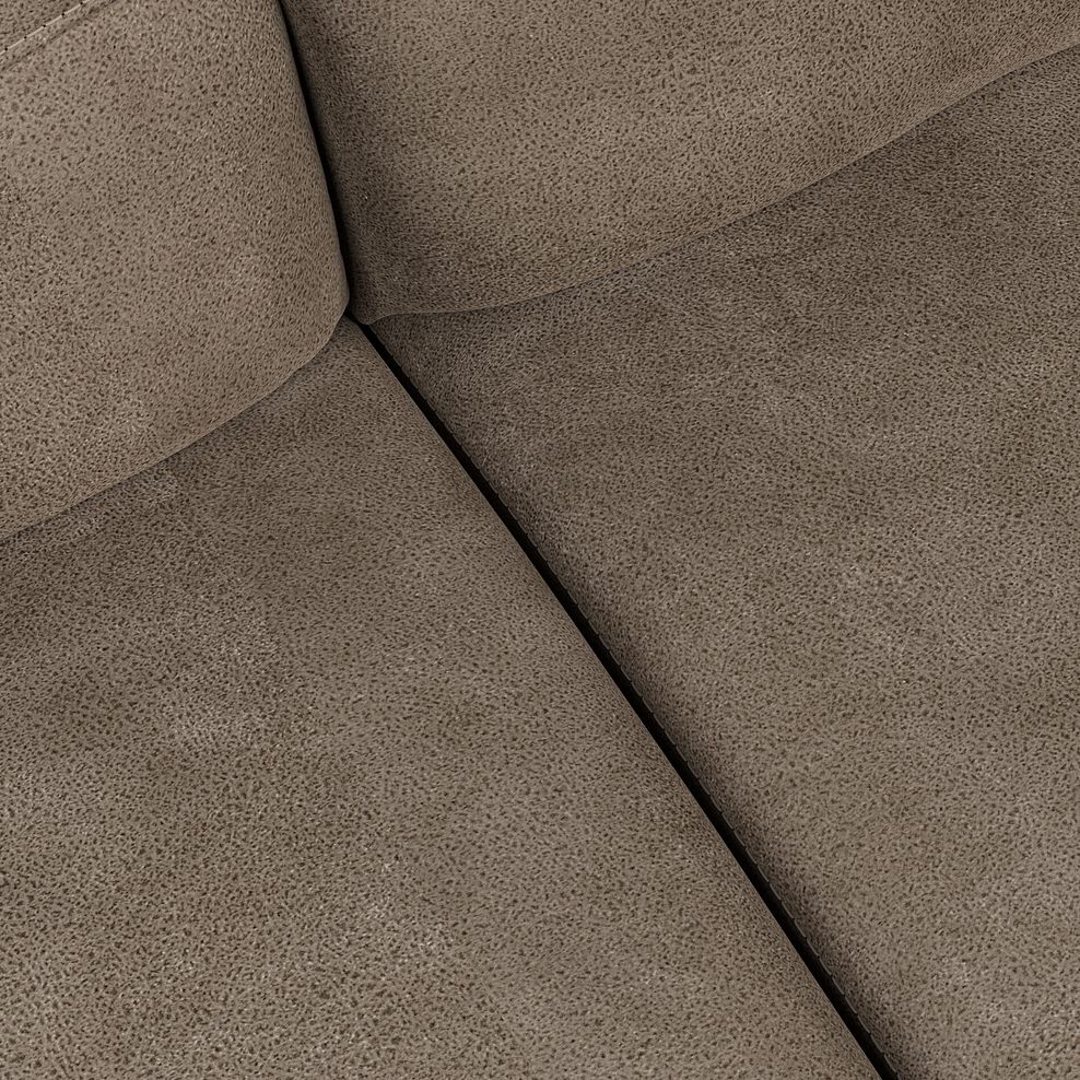 Iver 2 Seater Electric Recliner Sofa in Miller Earth Brown Fabric 10