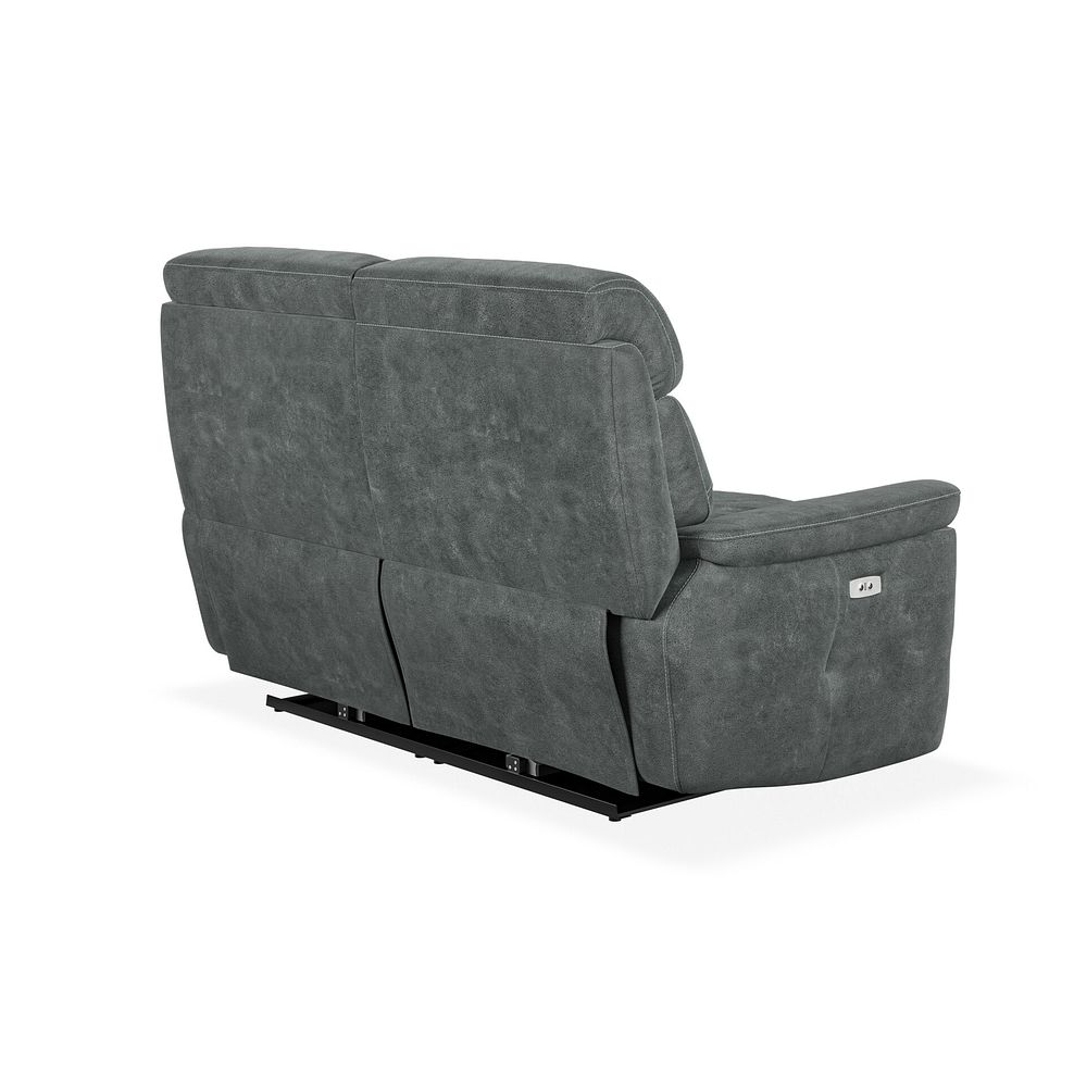 Iver 2 Seater Electric Recliner Sofa in Miller Grey Fabric 6