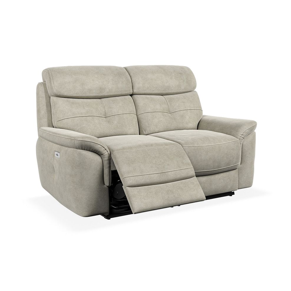 Iver 2 Seater Electric Recliner Sofa in Miller Taupe Fabric 2