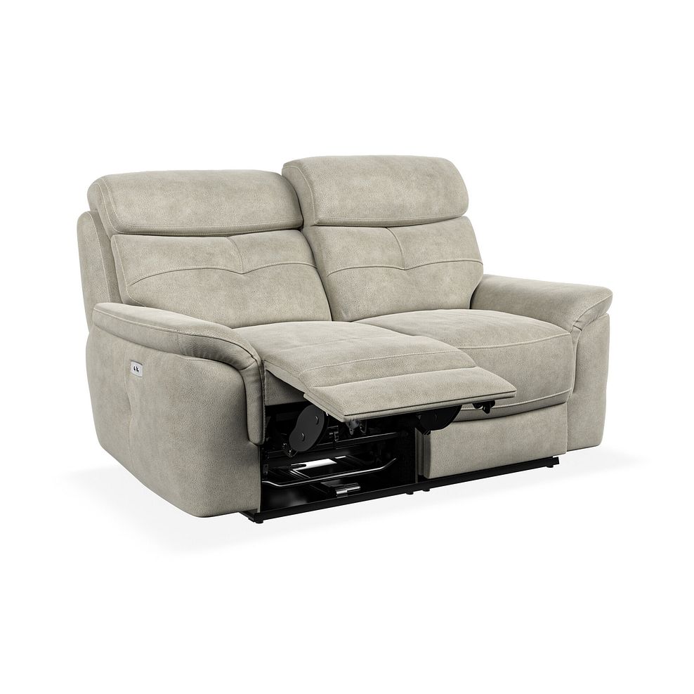 Iver 2 Seater Electric Recliner Sofa in Miller Taupe Fabric 3