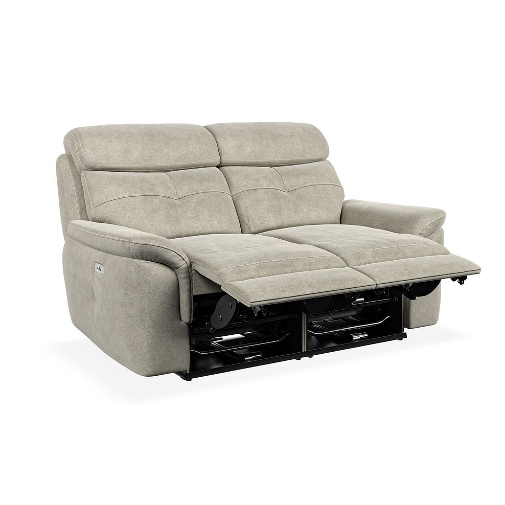 Iver 2 Seater Electric Recliner Sofa in Miller Taupe Fabric 4