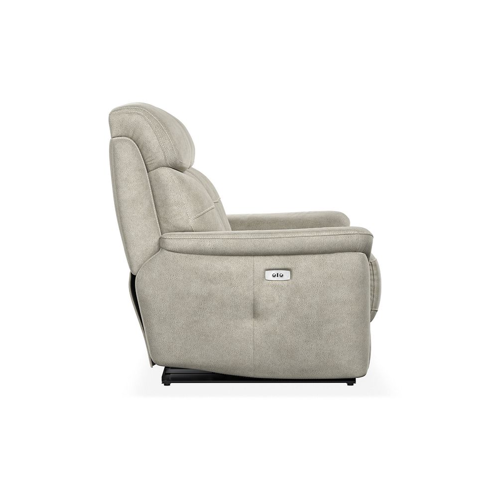 Iver 2 Seater Electric Recliner Sofa in Miller Taupe Fabric 7