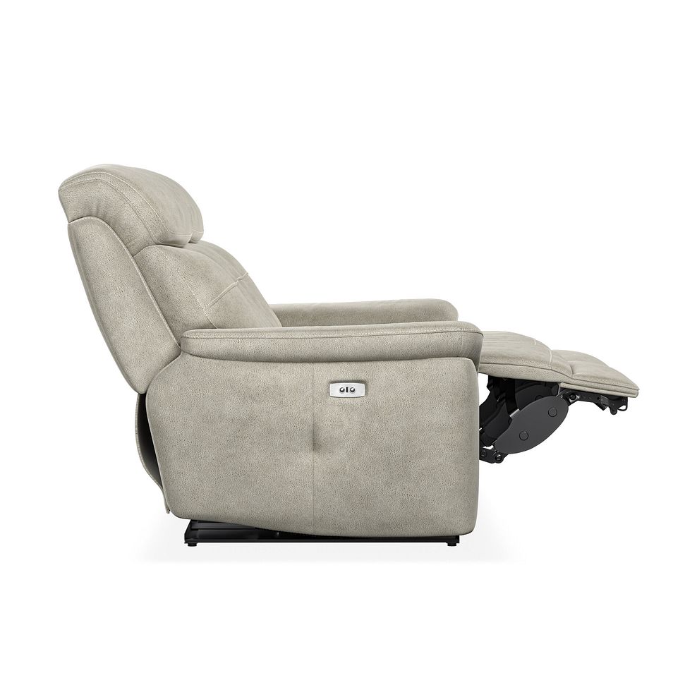 Iver 2 Seater Electric Recliner Sofa in Miller Taupe Fabric 8