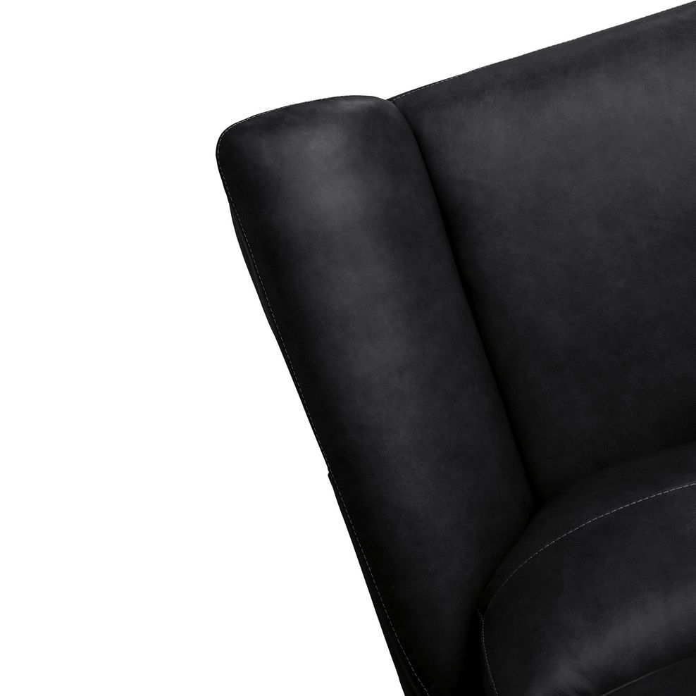 Iver 2 Seater Electric Recliner Sofa in Odyssey Black Leather 12