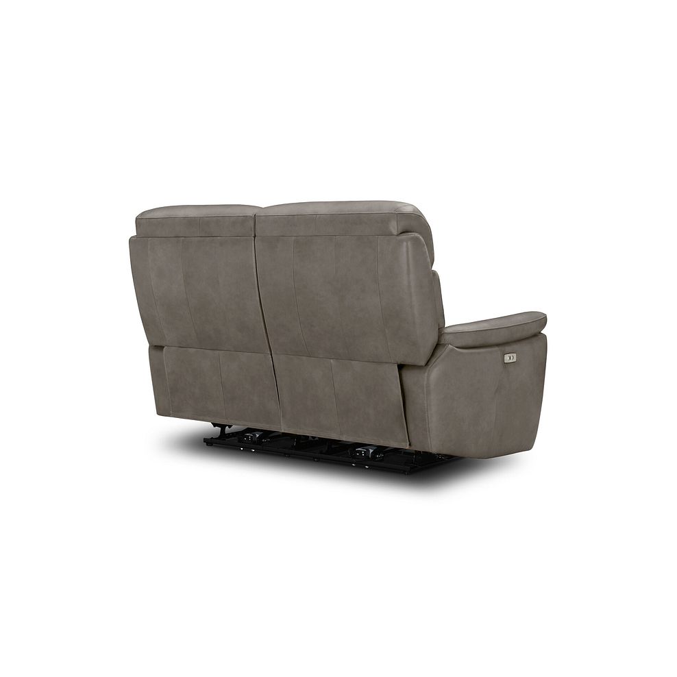 Iver 2 Seater Electric Recliner Sofa in Odyssey Dark Grey Leather 8