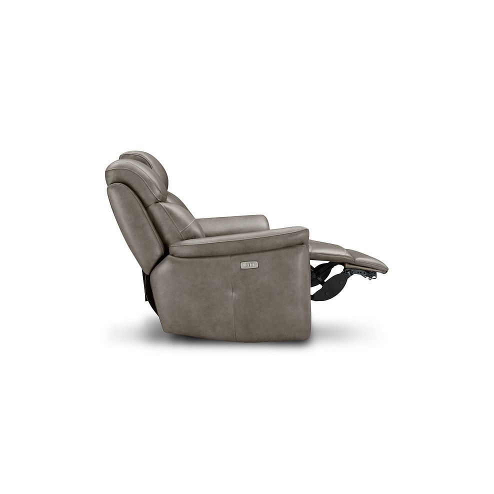 Iver 2 Seater Electric Recliner Sofa in Odyssey Dark Grey Leather 7